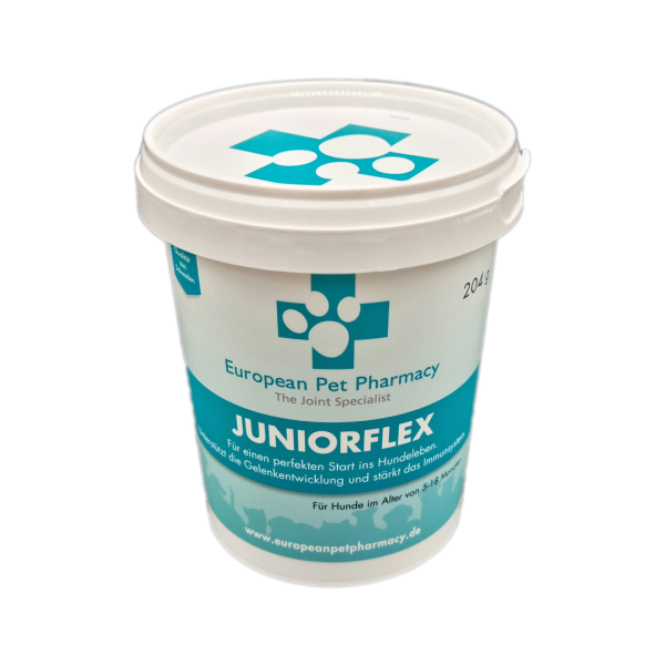 European Pet Pharmacy Junioflex Pulver fördert Aufbau von Gelenken bei Junghunden 204 g günstig kaufen